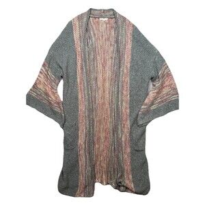 Easel Knit Cardigan XL 1X Boho Open Front Cozy Cottagecore